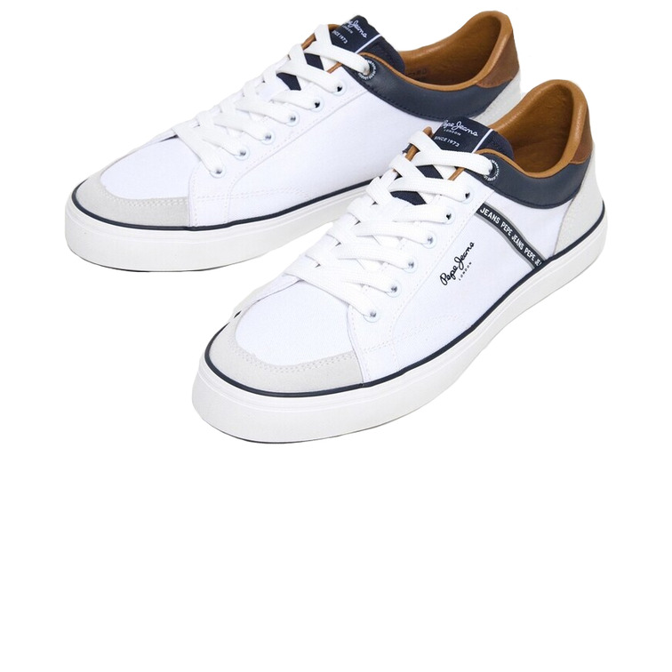 ZAPATILLA CLÁSICA HOMBRE PEPE JEANS DETALLES EN ANTE