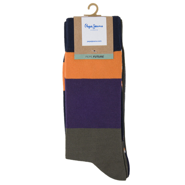 PACK 3 CALCETINES HOMBRE PEPE JEANS DISEÑO COLORBLOCK