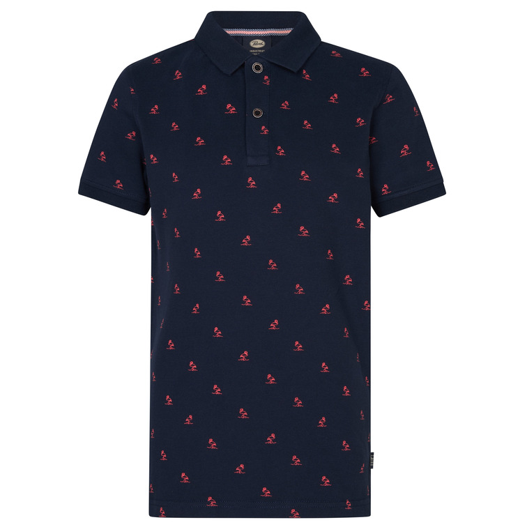 POLO NIÑO PETROL INDUSTRIES ESTAMPADO INTEGRAL FIT REGULAR