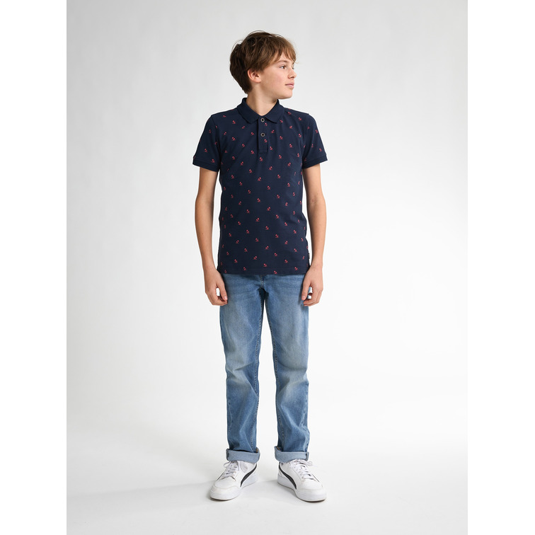 POLO NIÑO PETROL INDUSTRIES ESTAMPADO INTEGRAL FIT REGULAR