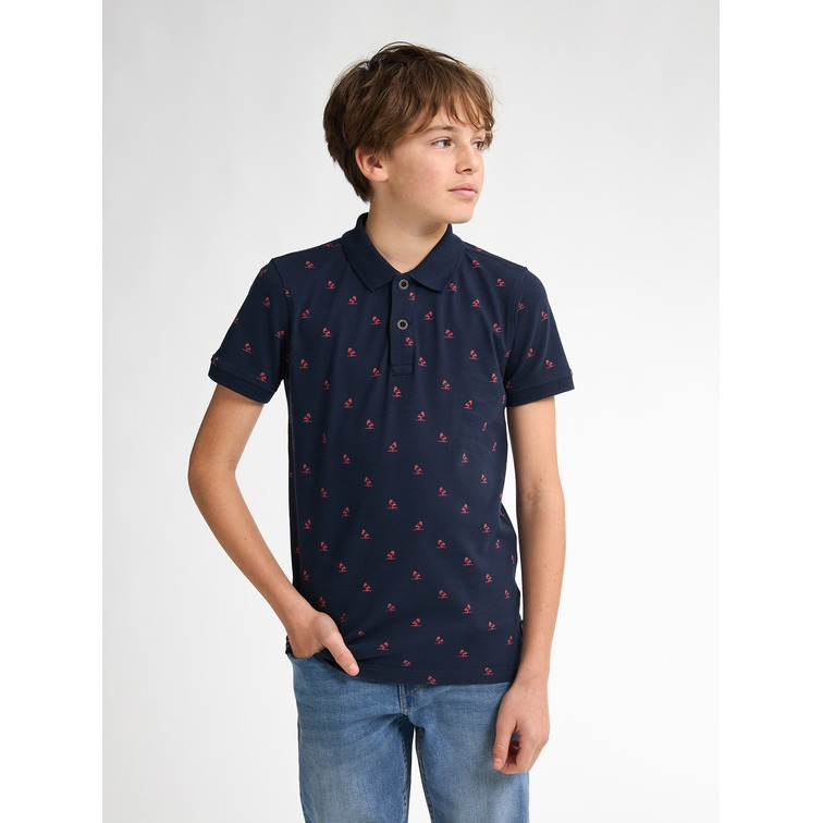 POLO NIÑO PETROL INDUSTRIES ESTAMPADO INTEGRAL FIT REGULAR