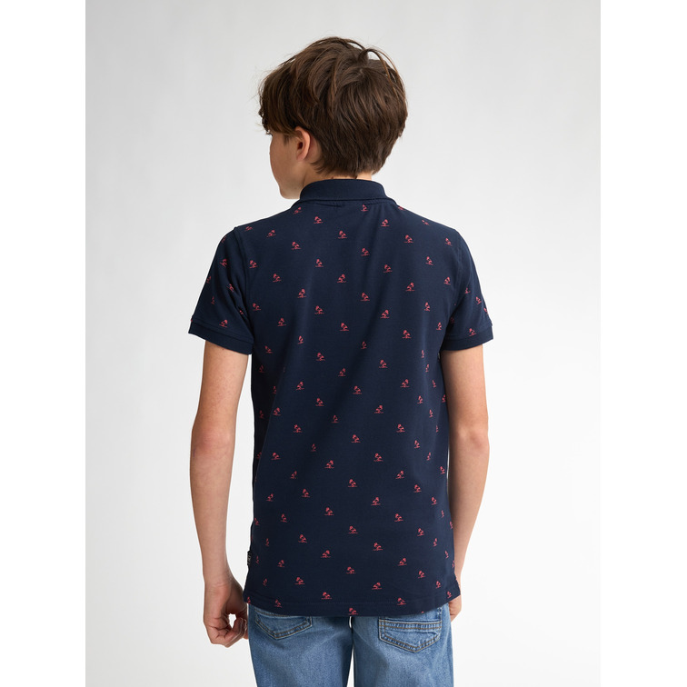 POLO NIÑO PETROL INDUSTRIES ESTAMPADO INTEGRAL FIT REGULAR