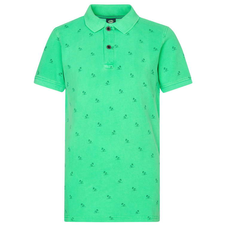 POLO NIÑO PETROL INDUSTRIES ESTAMPADO INTEGRAL FIT REGULAR