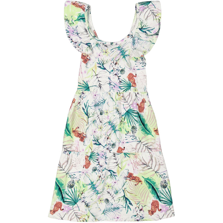 VESTIDO CON VOLANTE NIÑA GARCIA JEANS