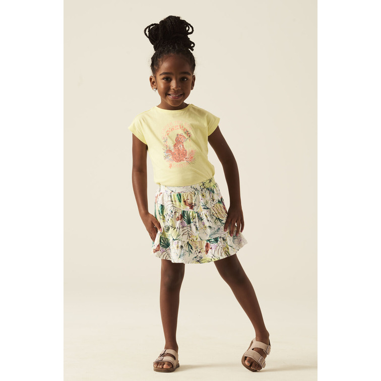FALDA CON ESTAMPADO TROPICAL NIÑA GARCIA JEANS