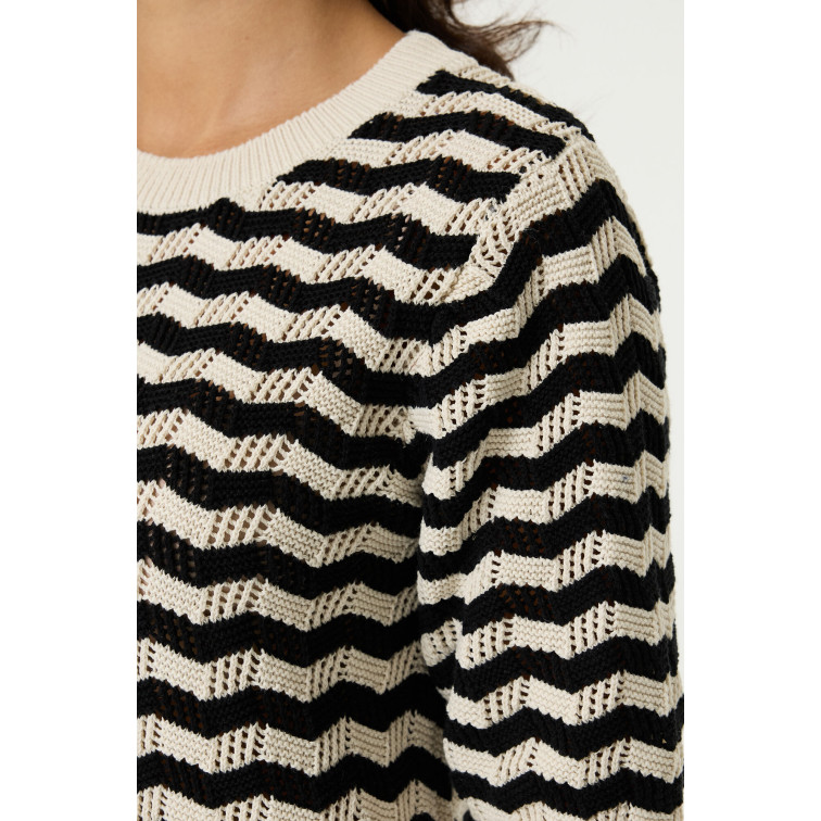 JERSEY CALADO DE MANGA CORTA MUJER GARCIA JEANS A RAYAS