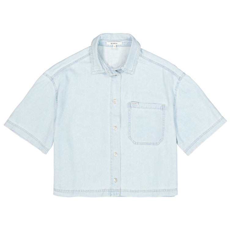 CAMISA DENIM MANGA MUJER MUJER GARCIA JEANS CON BOLSILLO