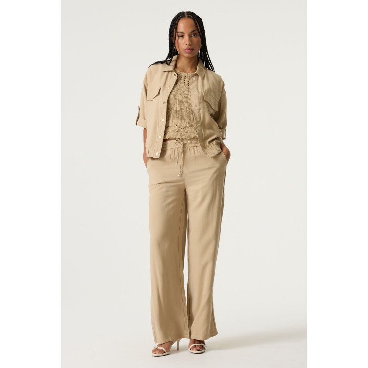 PANTALÓN EN SARGA MUJER GARCIA JEANS FIT WIDE