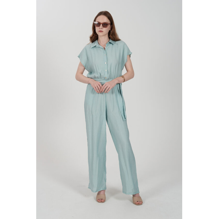 MONO MUJER YESZEE CON CUELLO CAMISERO