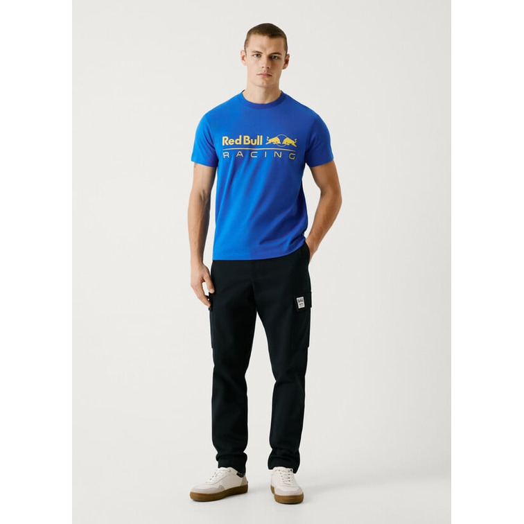 CAMISETA HOMBRE PEPE JEANS COLECCION RED BULL LOGO ESTAMPADO