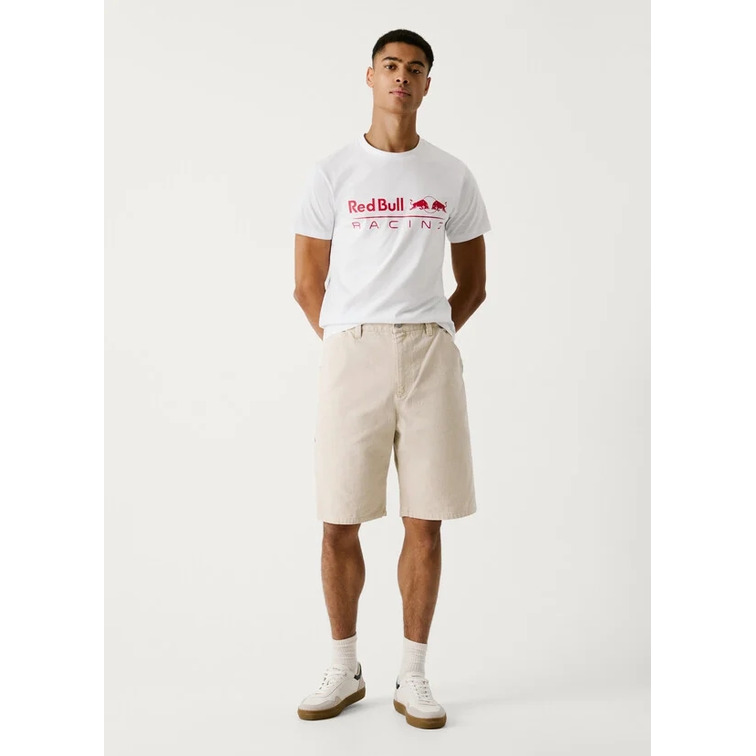 CAMISETA HOMBRE PEPE JEANS COLECCION RED BULL LOGO ESTAMPADO