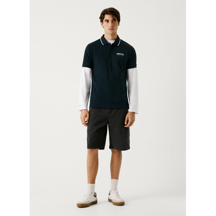 POLO PIQUÉ HOMBRE PEPE JEANS COLECCION RED BULL LOGO ESTAMPADO