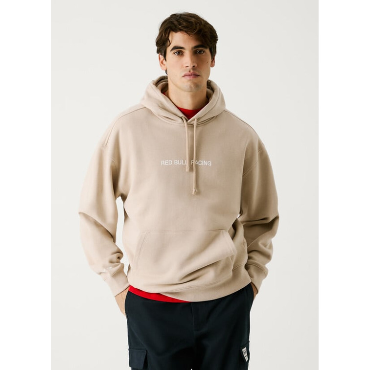 SUDADERA HOMBRE PEPE JEANS COLECCION RED BULL CAPUCHA AJUSTABLE