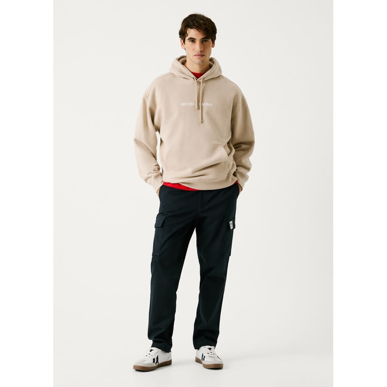 SUDADERA HOMBRE PEPE JEANS COLECCION RED BULL CAPUCHA AJUSTABLE