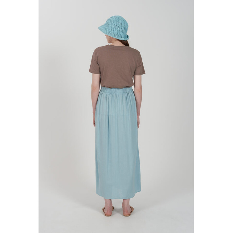 VESTIDO MUJER  YES ZEE GONNELLONE IN MISTO LINO, BOTT