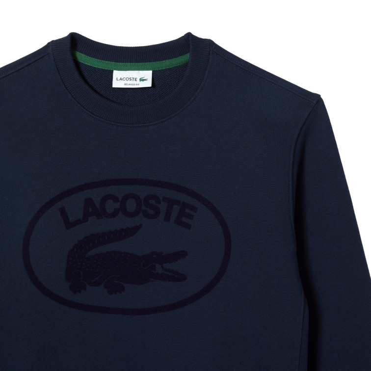 SUDADERA DE CUELLO REDONDO EN ALGODÓN ECOLÓGICO HOMBRE LACOSTE