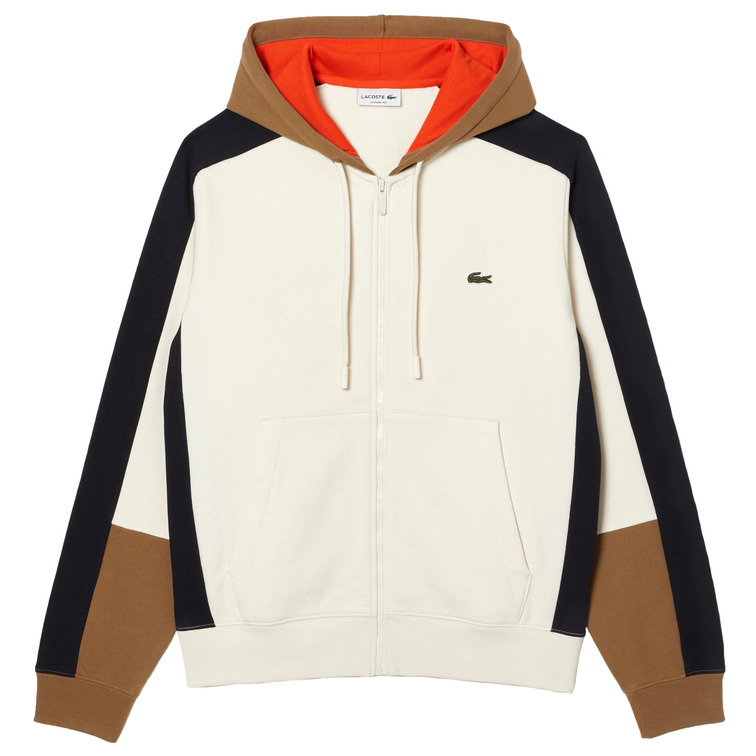 SUDADERA JOGGER CON DISEÑO COLORBLOCK Y CAPUCHA HOMBRE LACOSTE