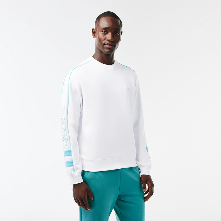 SUDADERA JOGGER DE ALGODÓN DE DOBLE CARA BORDADO HOMBRE LACOSTE