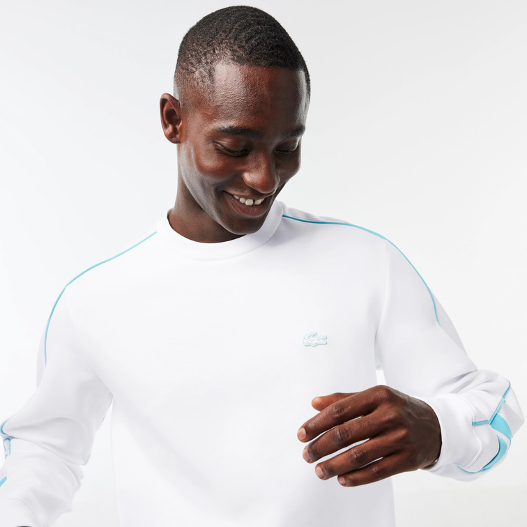 SUDADERA JOGGER DE ALGODÓN DE DOBLE CARA BORDADO HOMBRE LACOSTE