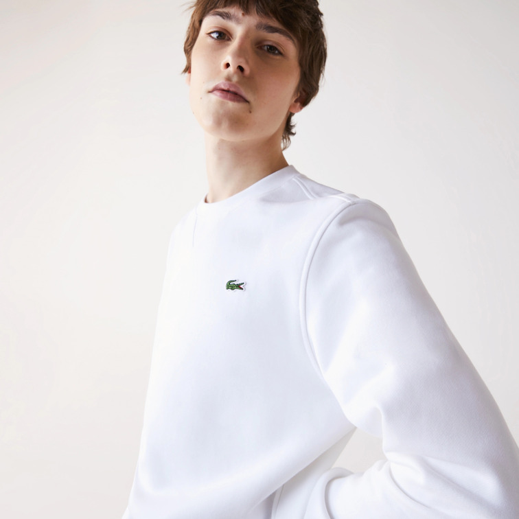 SUDADERA EN FELPA DE MEZCLA DE ALGODÓN HOMBRE LACOSTE SPORT