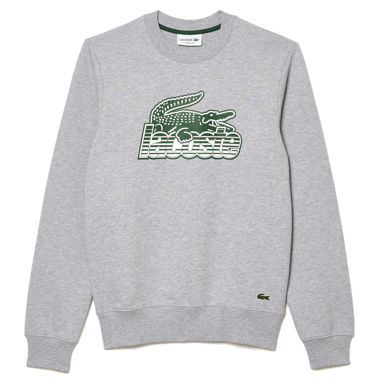 SUDADERA EN FELPA SIN CEPILLAR CON CUELLO REDONDO HOMBRE LACOSTE