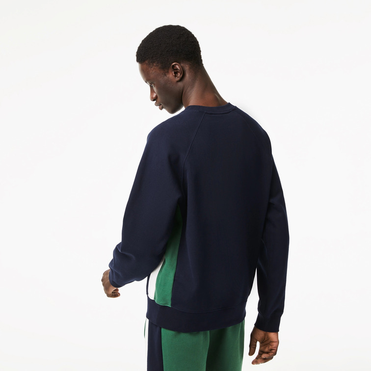 SUDADERA COLORBLOCK EN FELPA CEPILLADA HOMBRE LACOSTE