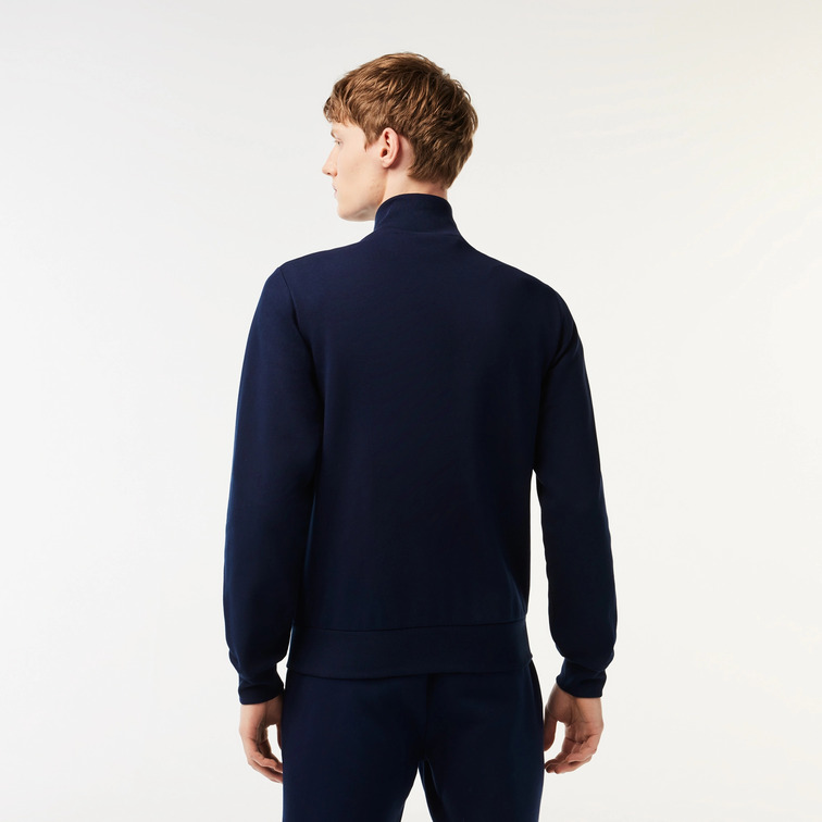 SUDADERA CON CREMALLERA EN FELPA CEPILLADA HOMBRE LACOSTE