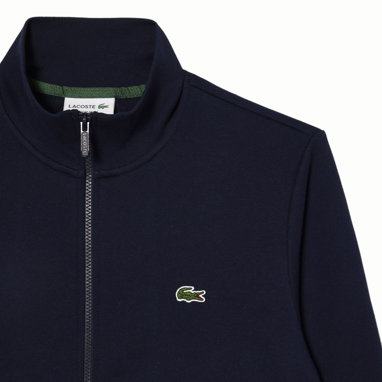 SUDADERA CON CREMALLERA EN FELPA CEPILLADA HOMBRE LACOSTE