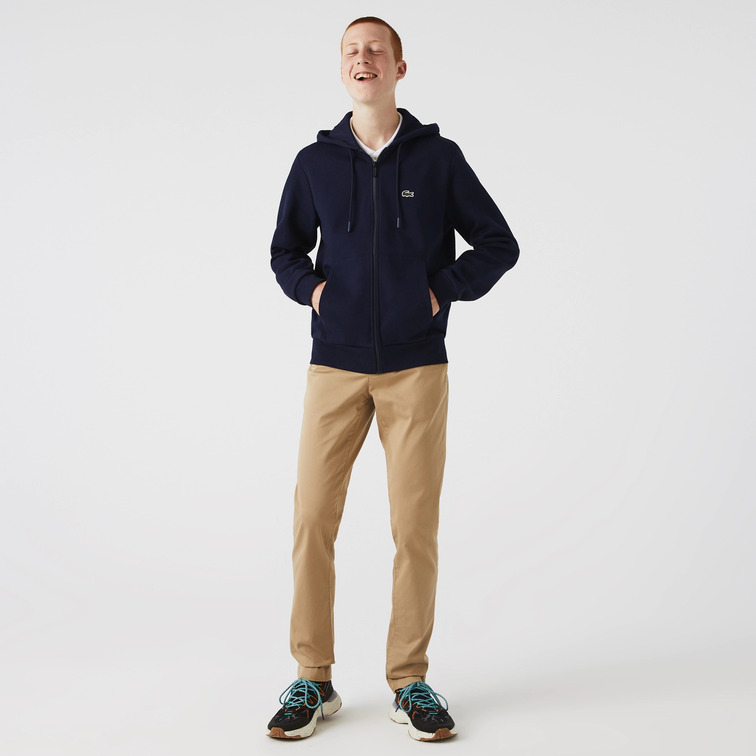 SUDADERA CON BOLSILLO TIPO CANGURO HOMBRE LACOSTE