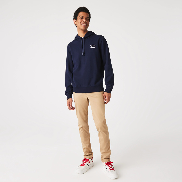 SUDADERA LISA CON CAPUCHA HOMBRE LACOSTE