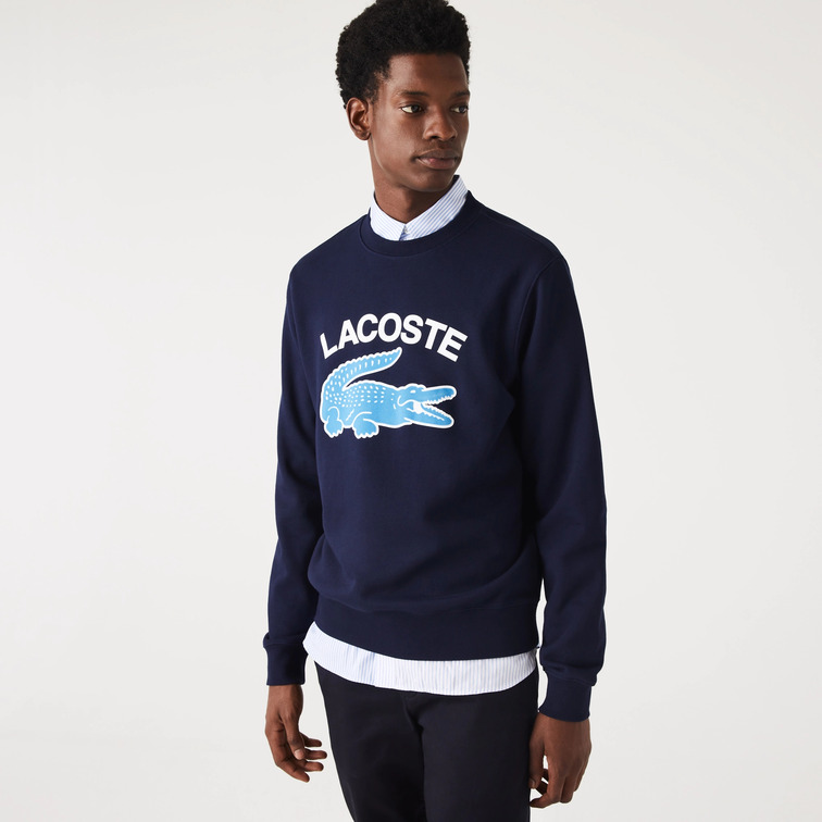 SUDADERA CON LOGO A CONTRASTE HOMBRE LACOSTE