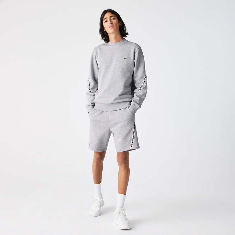 SUDADERA CON DETALLES DE LA MARCA HOMBRE LACOSTE