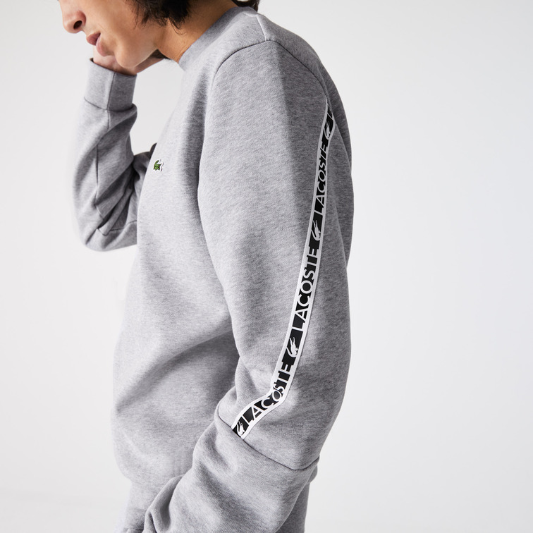 SUDADERA CON DETALLES DE LA MARCA HOMBRE LACOSTE