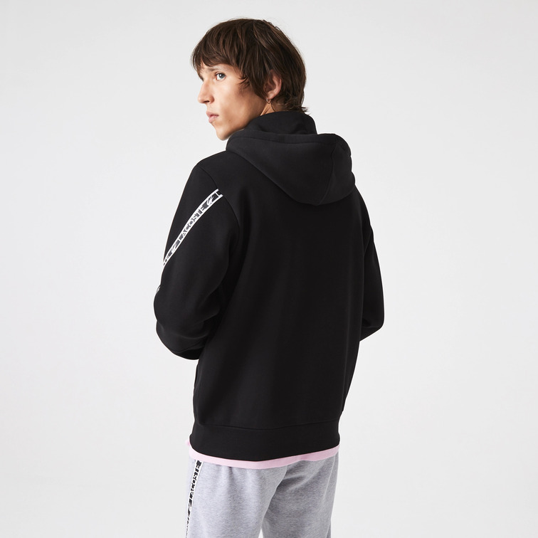 SUDADERA CON FRANJAS ESTAMPADAS HOMBRE LACOSTE