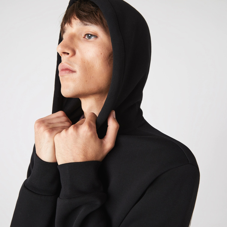 SUDADERA CON FRANJAS ESTAMPADAS HOMBRE LACOSTE