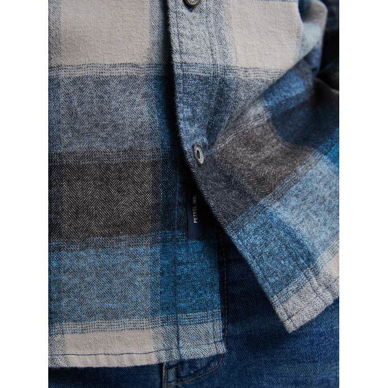 CAMISA HOMBRE  PETROL INDUSTRIES MEN SHIRT LONG SLEEVE CHECK