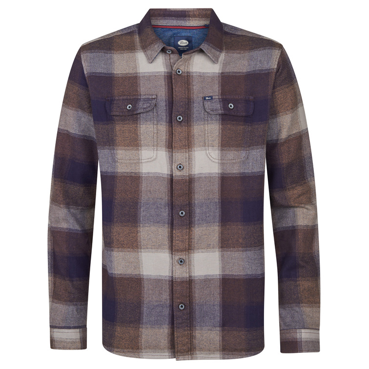 CAMISA HOMBRE  PETROL INDUSTRIES MEN SHIRT LONG SLEEVE CHECK