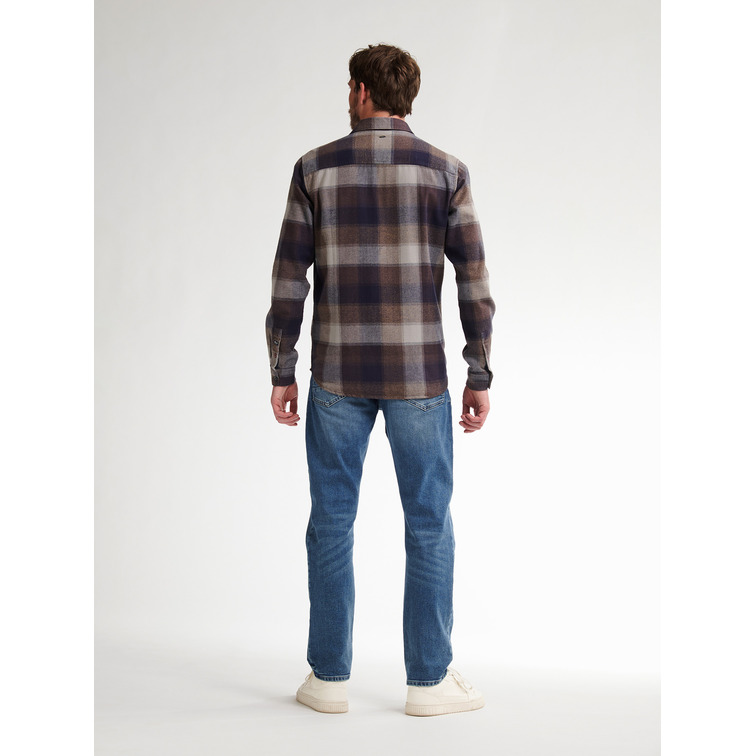CAMISA HOMBRE  PETROL INDUSTRIES MEN SHIRT LONG SLEEVE CHECK