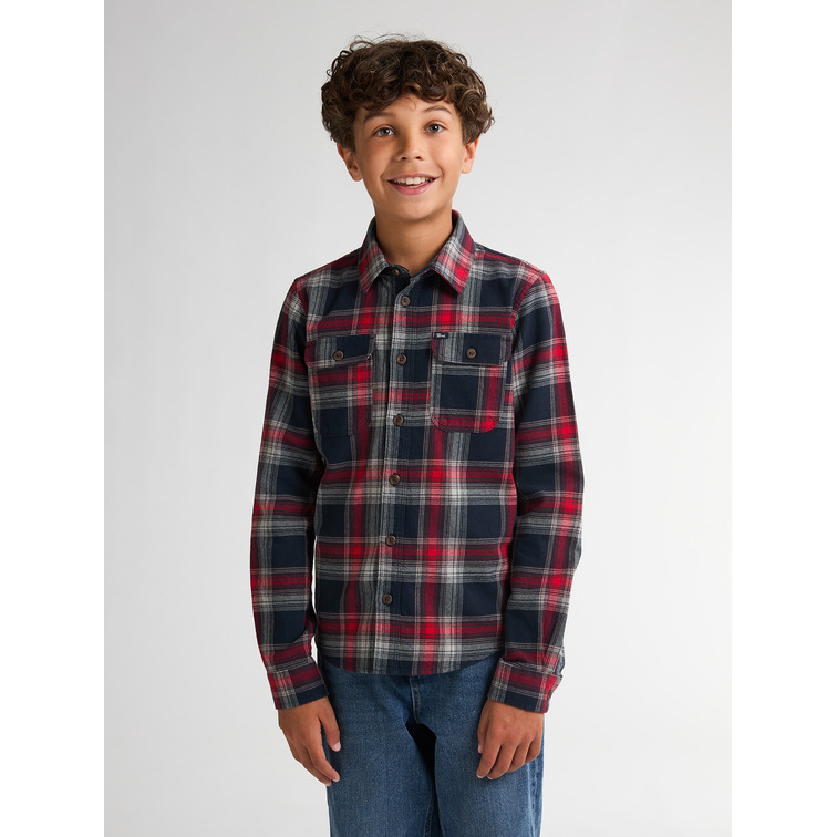 CAMISA NIÑO PETROL INDUSTRIES DE CUADROS