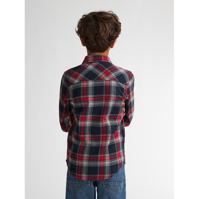 CAMISA NIÑO PETROL INDUSTRIES DE CUADROS