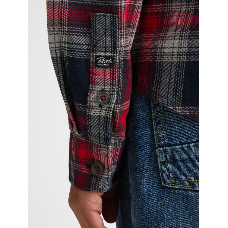 CAMISA NIÑO PETROL INDUSTRIES DE CUADROS