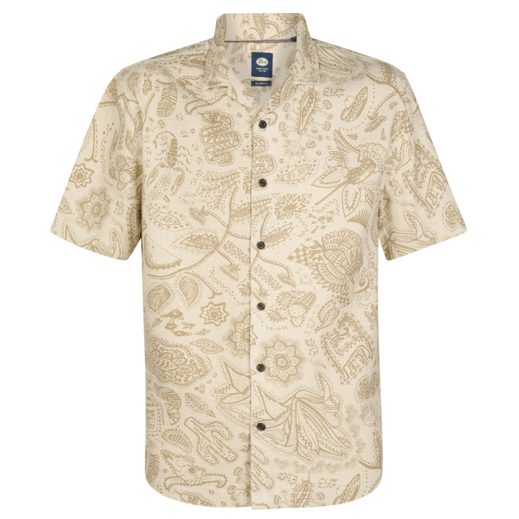 CAMISA HOMBRE  PETROL INDUSTRIES MEN SHIRT SHORT SLEEVE AOP