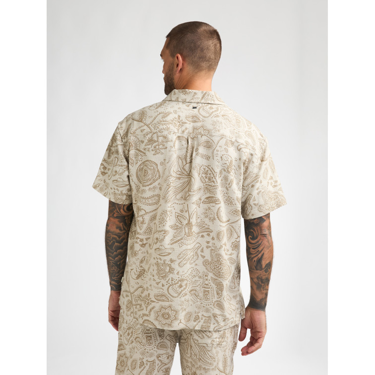 CAMISA HOMBRE  PETROL INDUSTRIES MEN SHIRT SHORT SLEEVE AOP