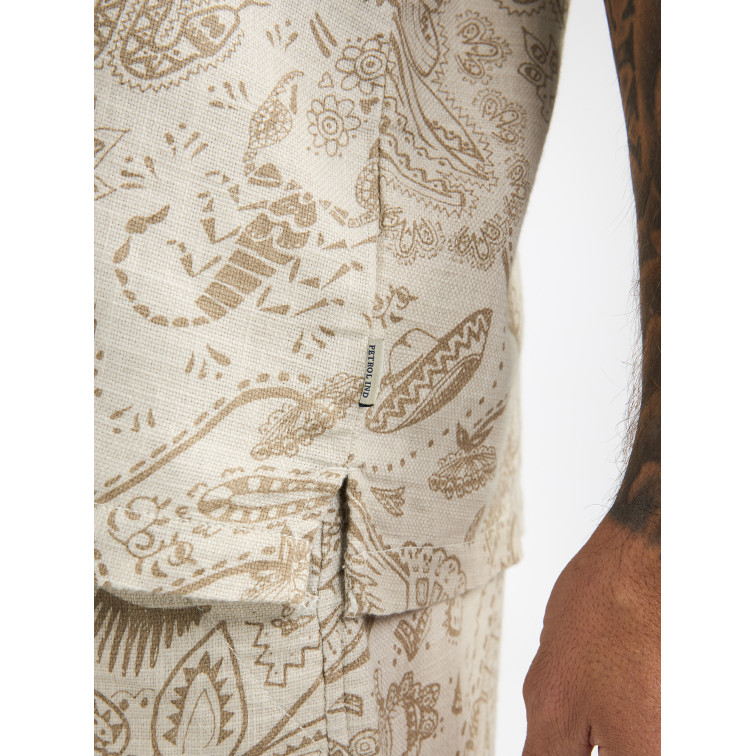 CAMISA HOMBRE  PETROL INDUSTRIES MEN SHIRT SHORT SLEEVE AOP