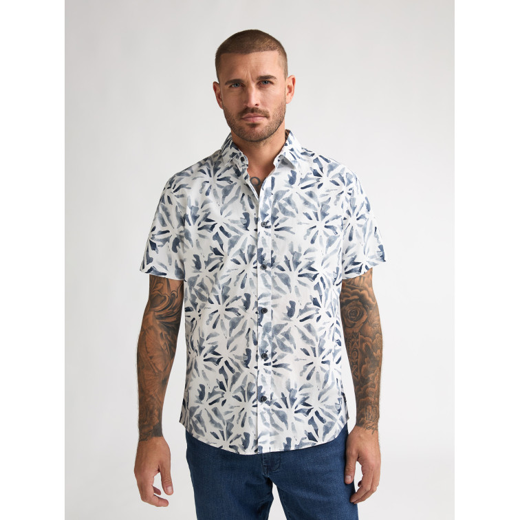 CAMISA DE MANGA CORTA HOMBRE PETROL INDUSTRIES ESTAMPADA