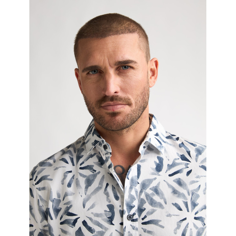 CAMISA DE MANGA CORTA HOMBRE PETROL INDUSTRIES ESTAMPADA