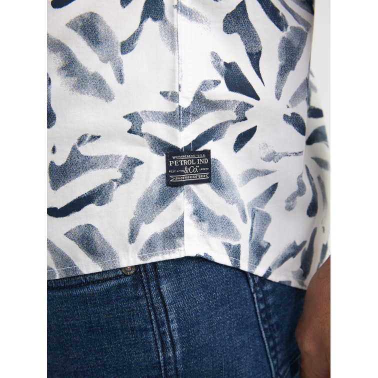 CAMISA DE MANGA CORTA HOMBRE PETROL INDUSTRIES ESTAMPADA