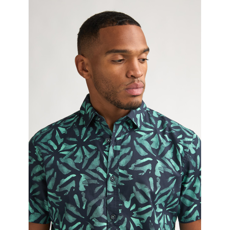 CAMISA HOMBRE  PETROL INDUSTRIES MEN SHIRT SHORT SLEEVE AOP