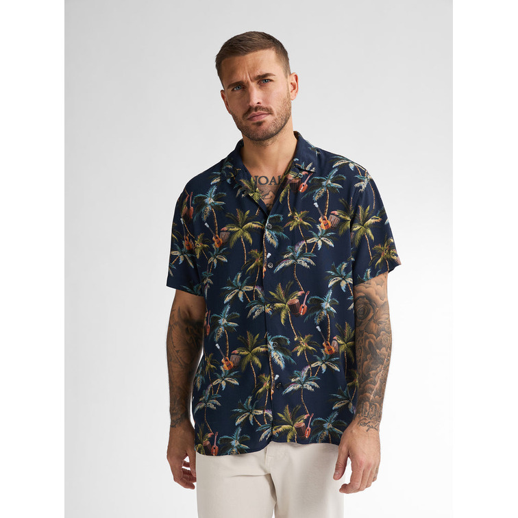 CAMISA HOMBRE  PETROL INDUSTRIES MEN SHIRT SHORT SLEEVE AOP