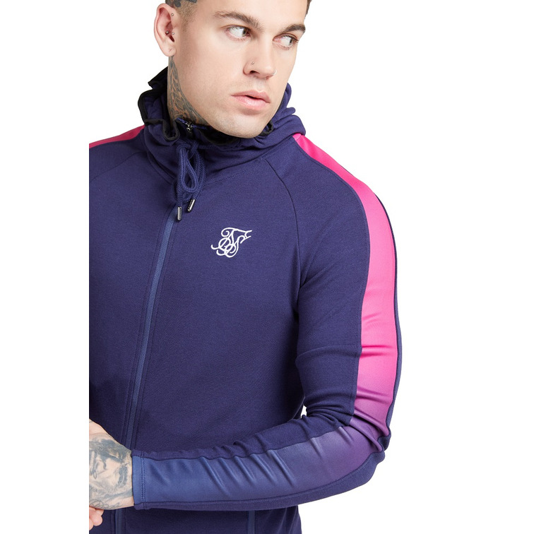 SUDADERA HOMBRE  SIKSILK SIKSILK FADE PANEL ZIP THROUGH